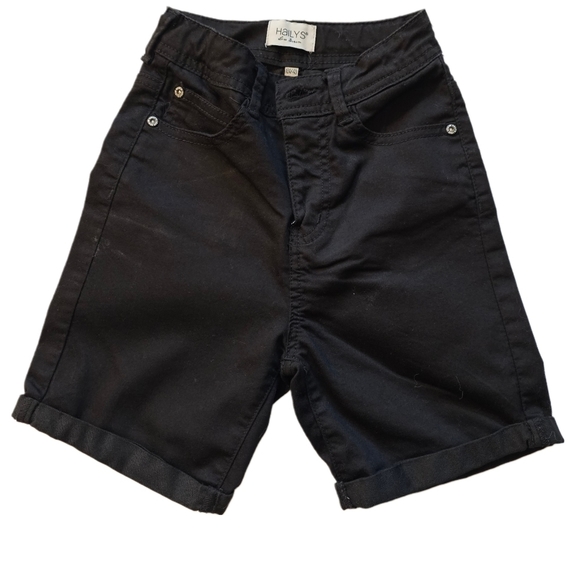 Black girls shorts "love denim" - Picture 1 of 5